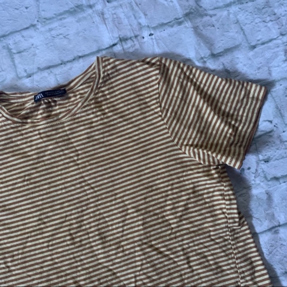 Zara Short Sleeve Stripe Shirt